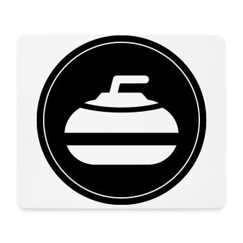 Curling sport circle - Mouse Pad (horizontal) - white - Front