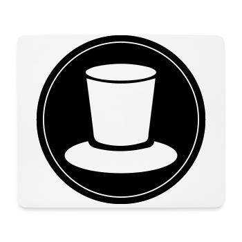 Zylinder Bräutigam Kreis - Mousepad (Querformat) - Weiß - Vorne