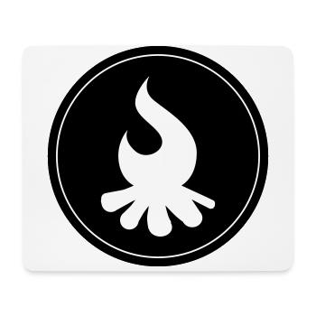Cercle de feu de camp - Tapis de souris (format paysage) - blanc - Devant