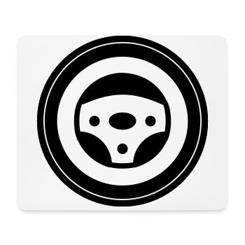 Reifen tuning Kreis - Mousepad (Querformat) - Weiß - Vorne