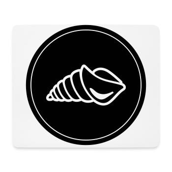 Mussel snail circle - Mouse Pad (horizontal) - white - Front