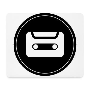 Kassette Symbol - Mousepad (Querformat) - Weiß - Vorne