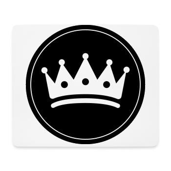 Krone Symbol icon - Mousepad (Querformat) - Weiß - Vorne