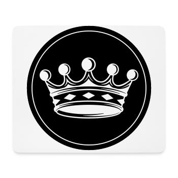 Krone Silhouette icon - Mousepad (Querformat) - Weiß - Vorne