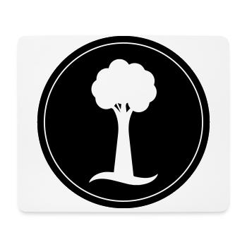 Baum Symbol - Mousepad (Querformat) - Weiß - Vorne