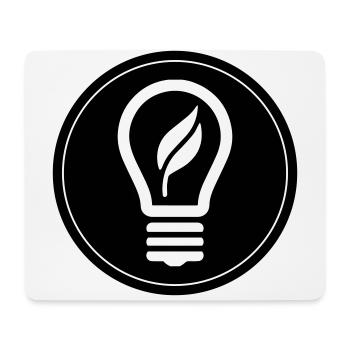 Light bulb icon - Mouse Pad (horizontal) - white - Front