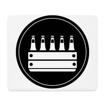 Bière en caisse de bière - Tapis de souris (format paysage) - blanc - Devant