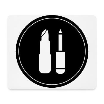Make Up Cosmetic Icon - Mouse Pad (horizontal) - white - Front