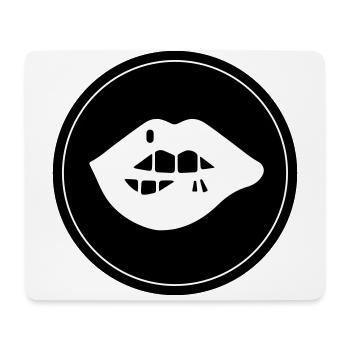 Lippen symbol - Mousepad (Querformat) - Weiß - Vorne
