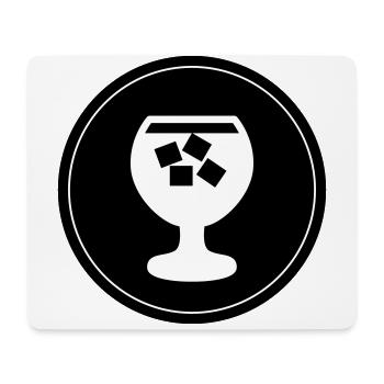 Whisky Icon - Mousepad (Querformat) - Weiß - Vorne