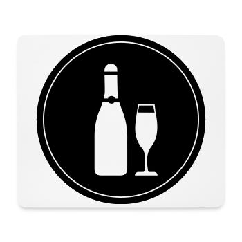 Symbole du vin rouge - Tapis de souris (format paysage) - blanc - Devant