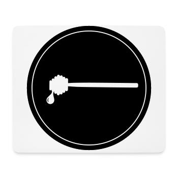 Stick chisel symbol beekeeper - Mouse Pad (horizontal) - white - Front