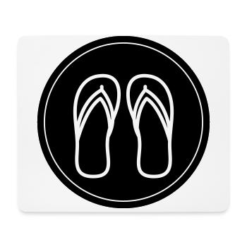 Flip-flops icon - Mouse Pad (horizontal) - white - Front