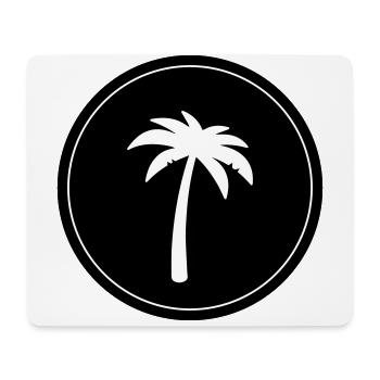 palme symbol - Mousepad (Querformat) - Weiß - Vorne