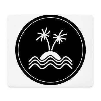 Symbole de Palm Island - Tapis de souris (format paysage) - blanc - Devant