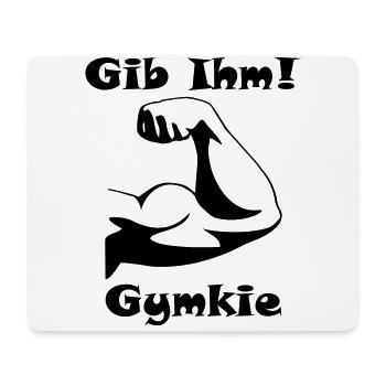 Donnez-lui! Gymkie - noir - Tapis de souris (format paysage) - blanc - Devant