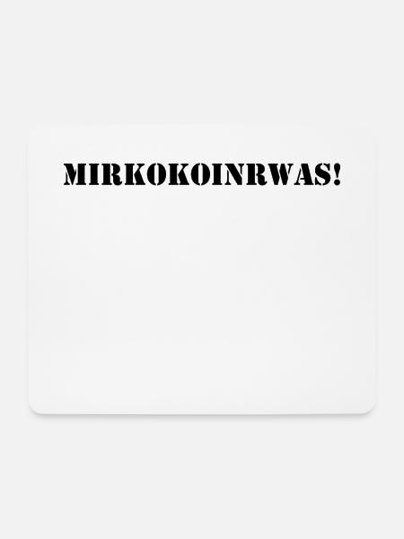 mirkokoinrwas - black - Mousepad (Querformat) - Weiß