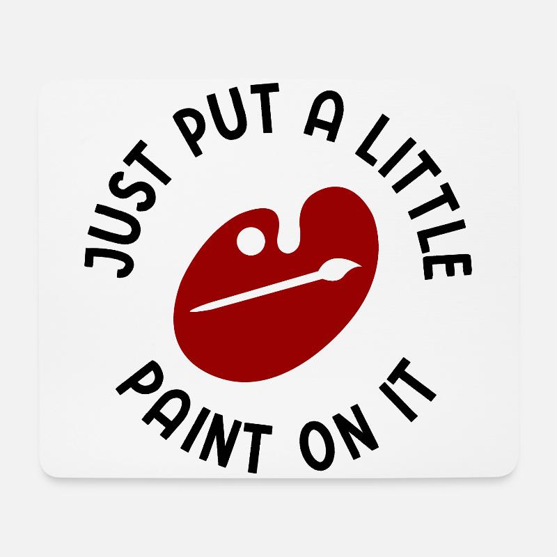 Maler Zeichner für Künstler - Mousepad (Querformat) - Weiß