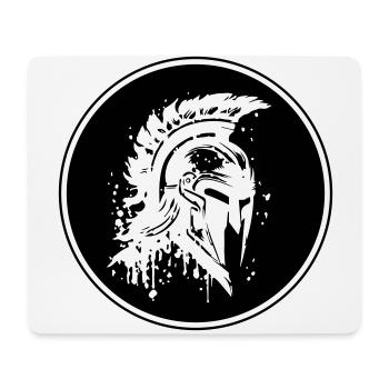 Spartaner Helm Gladiator Symbol - Mousepad (Querformat) - Weiß - Vorne