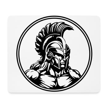 Muscles de gladiateurs guerriers spartiates - Tapis de souris (format paysage) - blanc - Devant