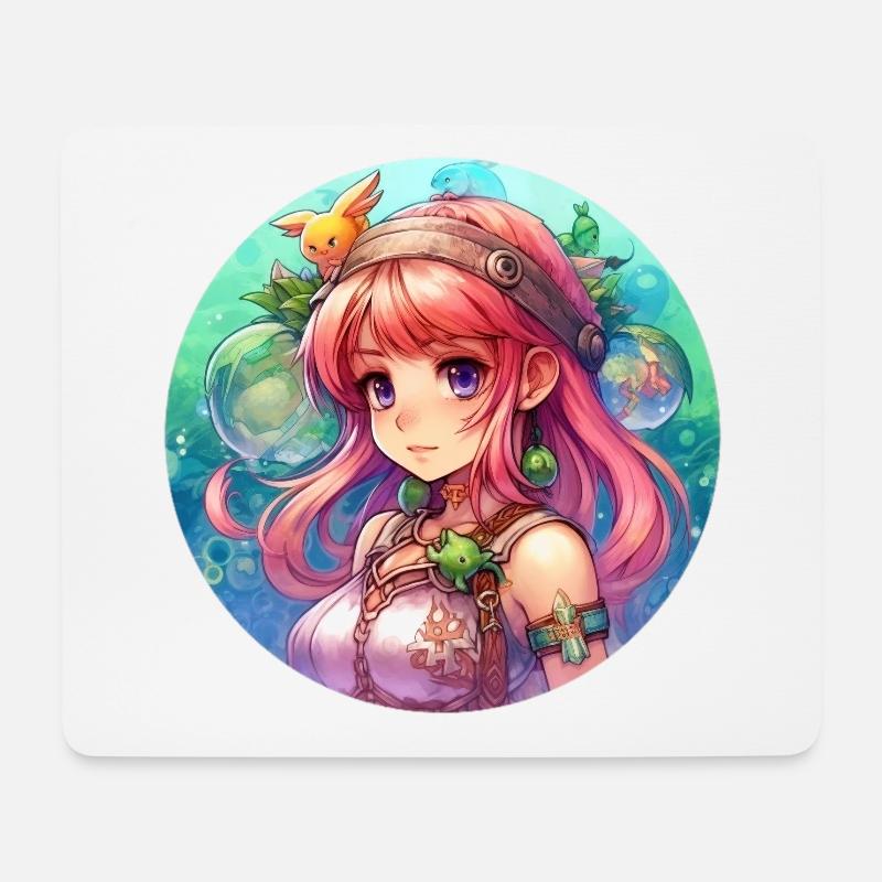 Ein süßes Märchen braucht ein süßes Mädchen:) - Mousepad (Querformat) - Weiß