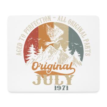 Juillet 1971 Cadeau d’anniversaire Juillet 1971 Original - Tapis de souris (format paysage) - blanc - Devant