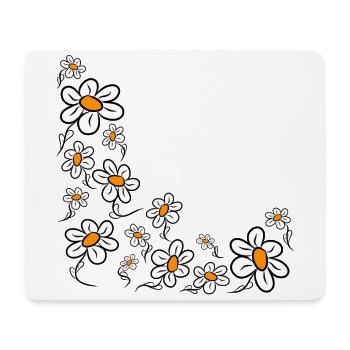 Daisies Daisies Flower Vine Flower Floral - Mouse Pad (horizontal) - white - Front