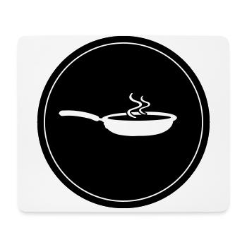 Pfanne Koch - Mousepad (Querformat) - Weiß - Vorne