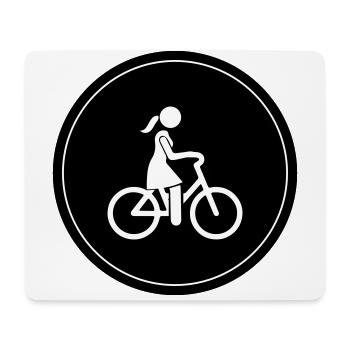 Cycling Bike Icon - Mouse Pad (horizontal) - white - Front