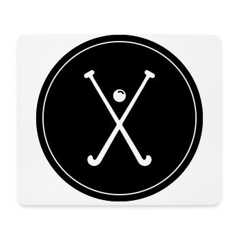 Feldhockey symbol - Mousepad (Querformat) - Weiß - Vorne