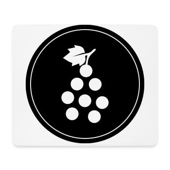 Grapes symbol - Mouse Pad (horizontal) - white - Front