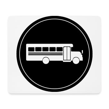 Schule Schulbus - Mousepad (Querformat) - Weiß - Vorne
