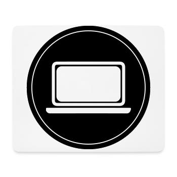 Ordinateur portable Pc Office - Tapis de souris (format paysage) - blanc - Devant