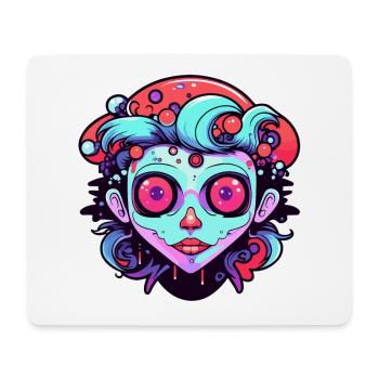 Illustration de zombie mignon - Tapis de souris (format paysage) - blanc - Devant