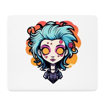 Illustration de zombie mignon - Tapis de souris (format paysage) - blanc - Devant