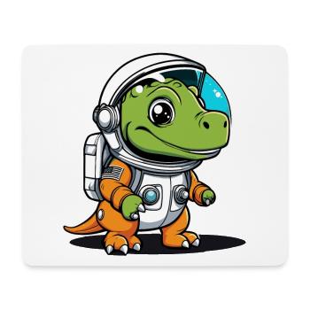 Dinosaur Astronaut Illustration - Mouse Pad (horizontal) - white - Front