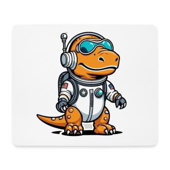 Dinosaur Astronaut Illustration - Mouse Pad (horizontal) - white - Front