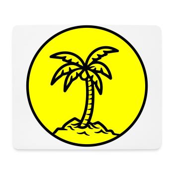Symbole de Palm Island Été - Tapis de souris (format paysage) - blanc - Devant