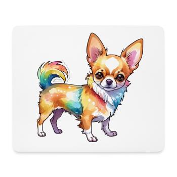 Chihuahua Aquarelles - Tapis de souris (format paysage) - blanc - Devant