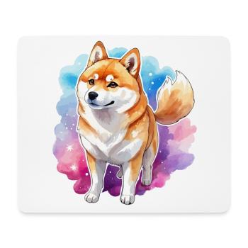 Shiba Inu Watercolors - Mouse Pad (horizontal) - white - Front