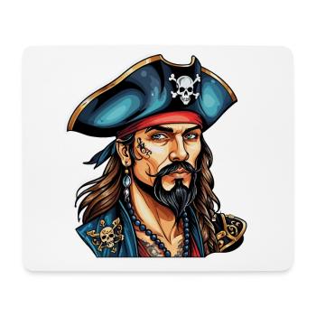 Pirat Neo Traditional Stil - Mousepad (Querformat) - Weiß - Vorne