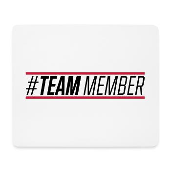 team member stroke - Mouse Pad (horizontal) - white - Front