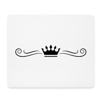 krone icon - Mousepad (Querformat) - Weiß - Vorne