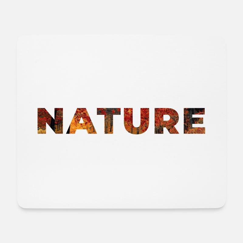 Natur - Mousepad (Querformat) - Weiß