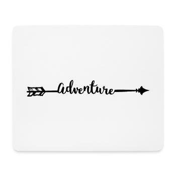 Abenteuer - Mousepad (Querformat) - Weiß - Vorne