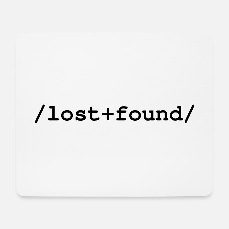 Perdu+Trouvé - Dossier /perdu+trouvé/ - Tapis de souris (format paysage) - blanc