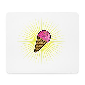 Ice Cream Stern - Mousepad (Querformat) - Weiß - Vorne