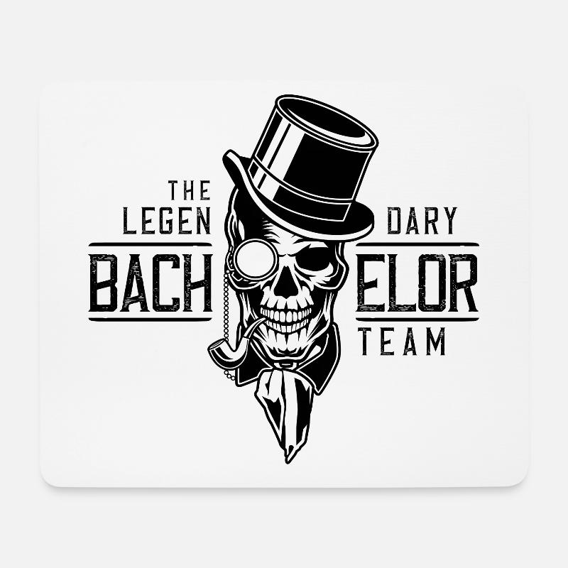 junggesellen abschied gruppe - Mousepad (Querformat) - Weiß