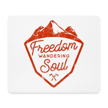 Berge wandern spruch - Mousepad (Querformat) - Weiß - Vorne