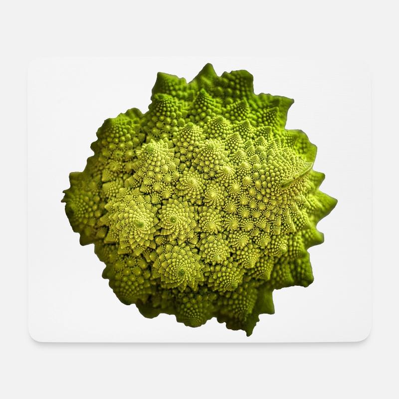 Romanesco - Fraktale in der Natur - Mousepad (Querformat) - Weiß